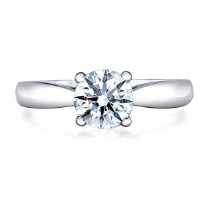 Round Solitaire Ring - Front