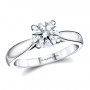 Round Solitaire Ring - Standing