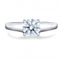 Round Solitaire Ring - Front