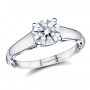 Round Solitaire Ring - Standing