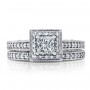 Princess Halo Ring Set - Front